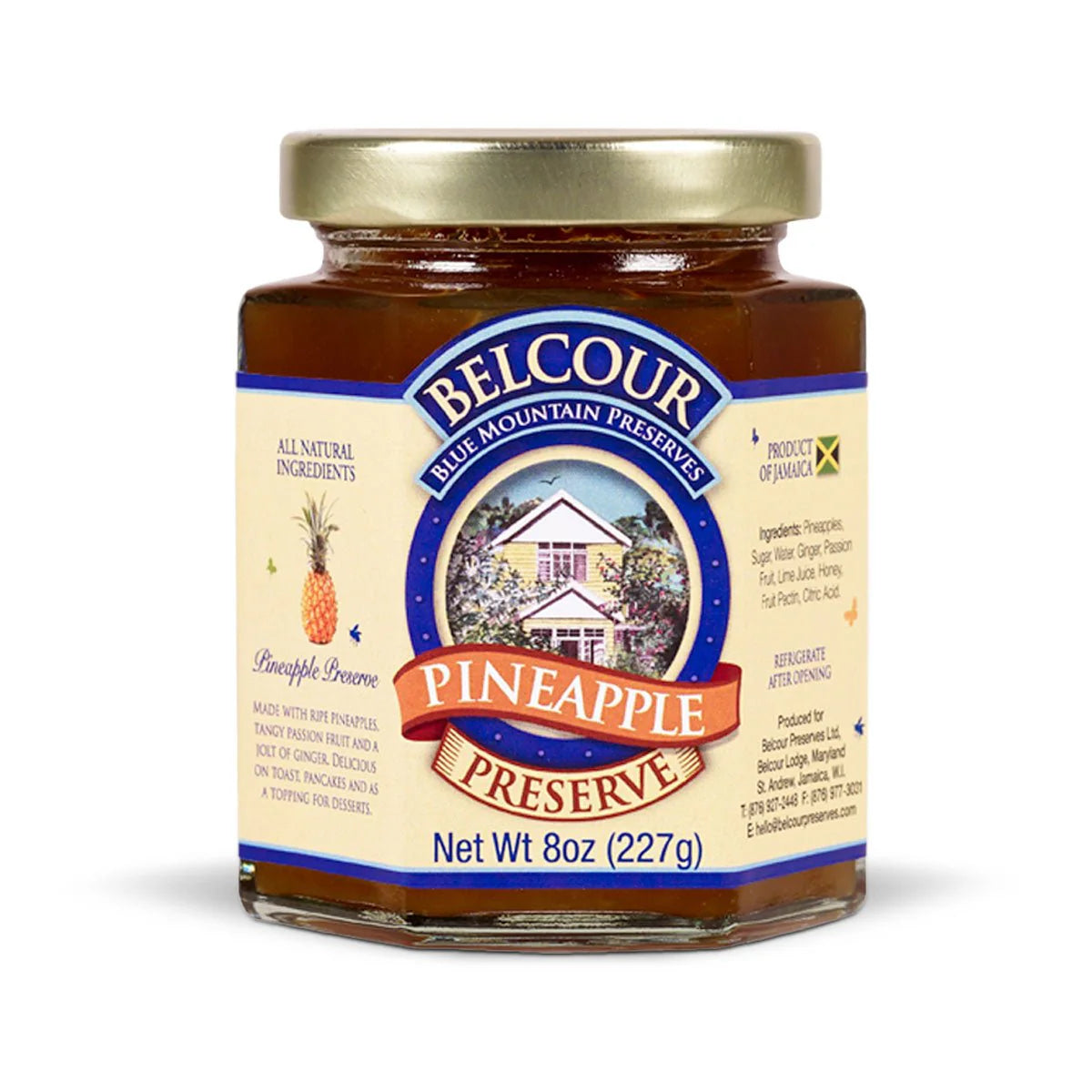 Belcour Preserves Pineapple Preserve, 7.9oz